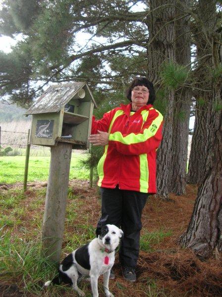 Carol Whitelaw - Scrufty and old letterbox